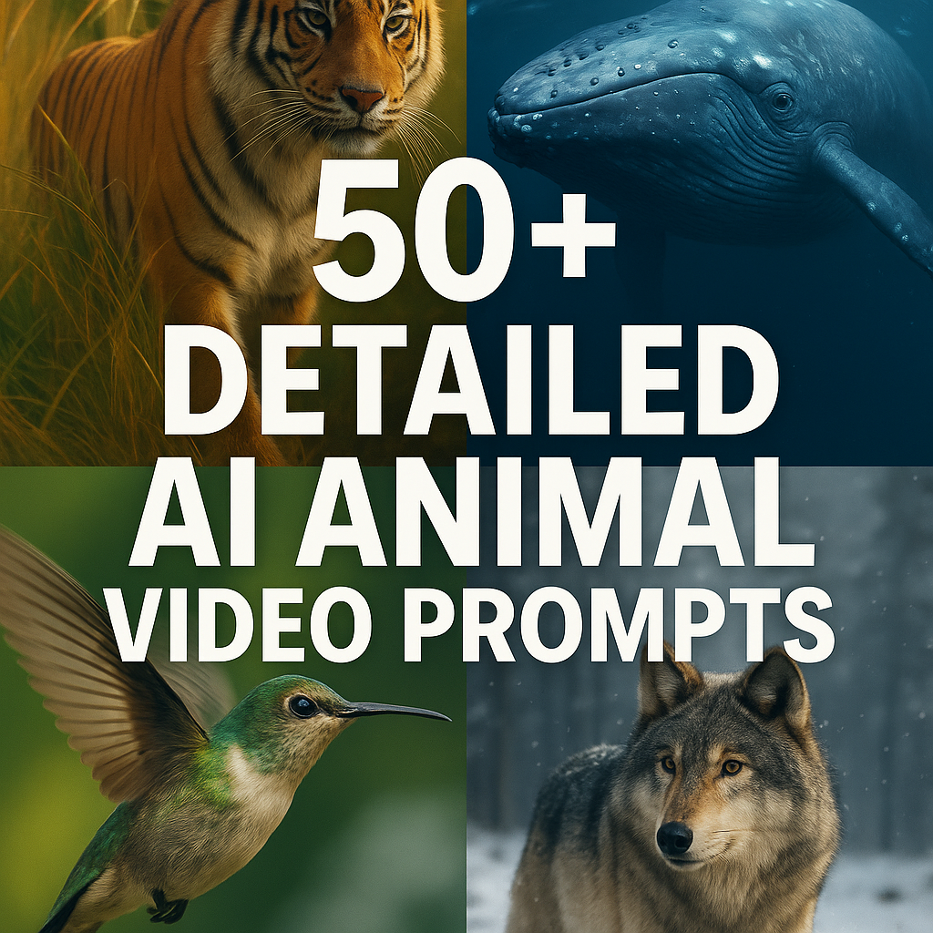 50+ Detailed AI Animal Video Prompts