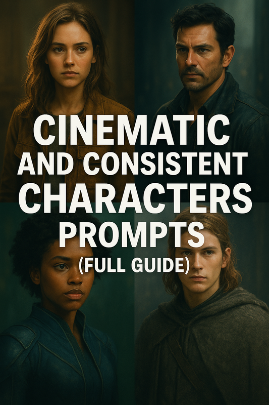 Cinematic And Consistent Characters Prompts (FULL GUIDE)